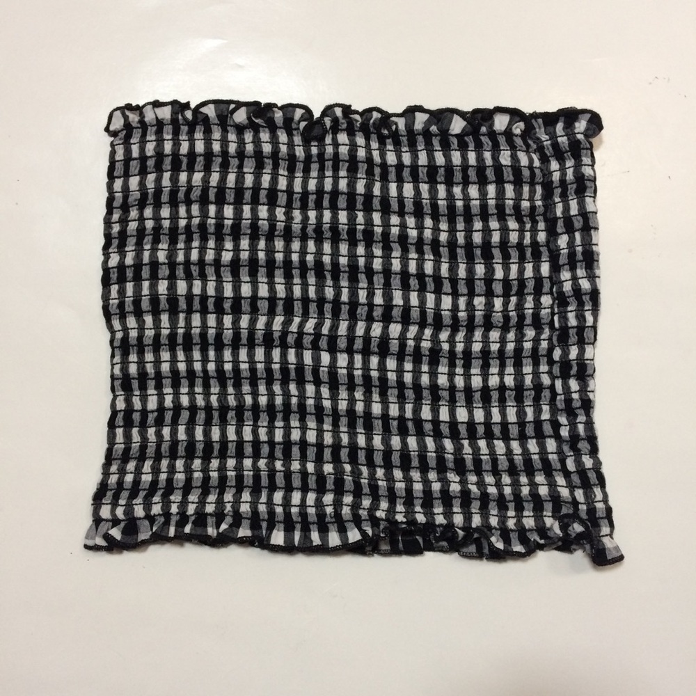 Brandy Melville - John Galt Black & White Gingham Tube Top